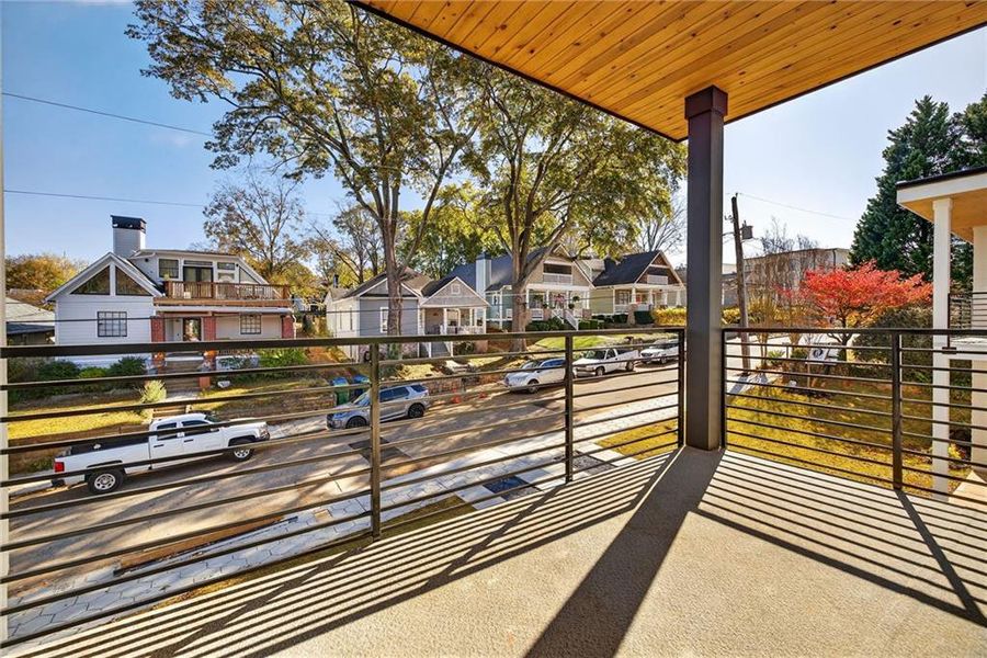 Exterior details and patio area of a home in , Atlanta (Image 30).