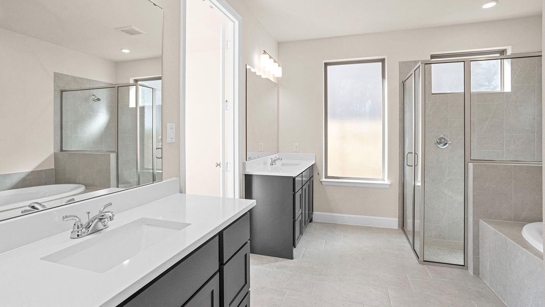 Furnished interior view inside a new home in Escondido 50', Magnolia (Image 9).