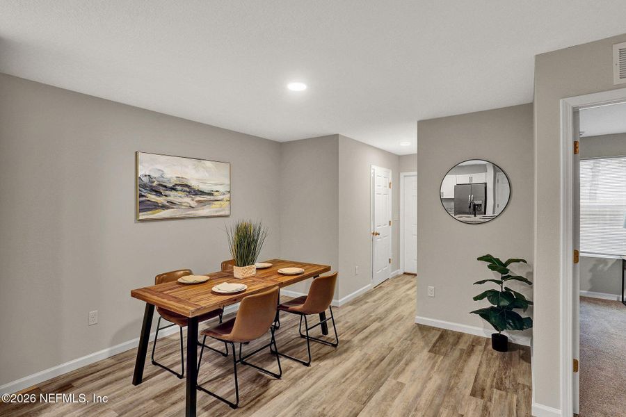 Furnished interior view inside a new home in , Jacksonville (Image 14). Furnished interior view inside a new home in , Jacksonville (Image 14).