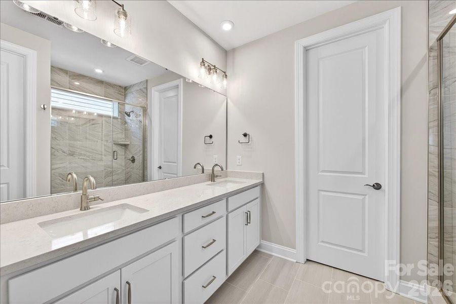 Dual vanity primary bathroom