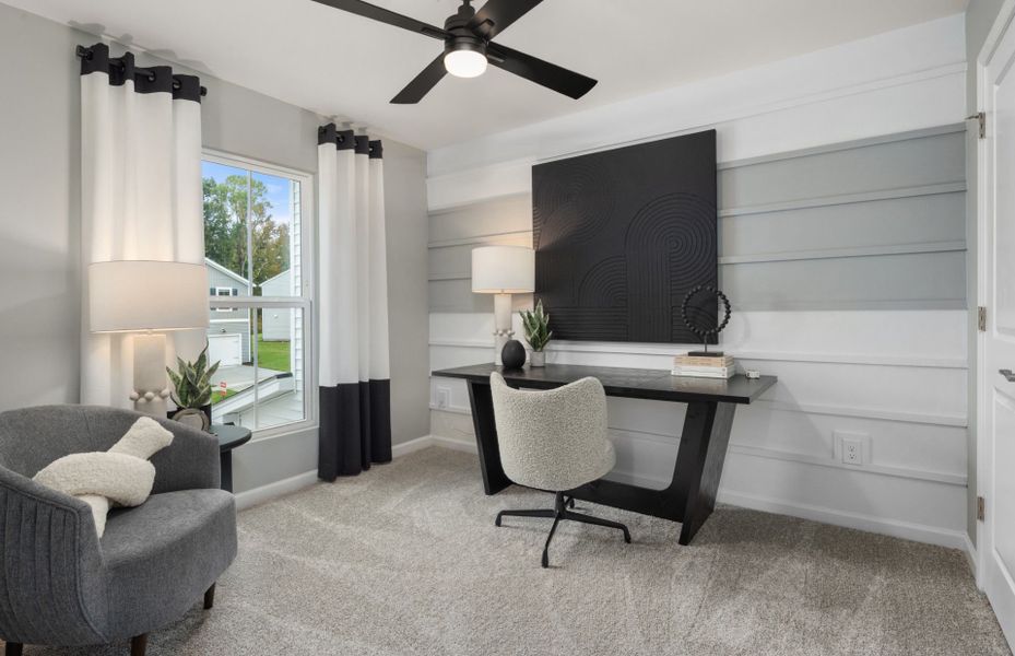 Furnished interior view inside a new home in Carpenter Falls, Durham (Image 6).