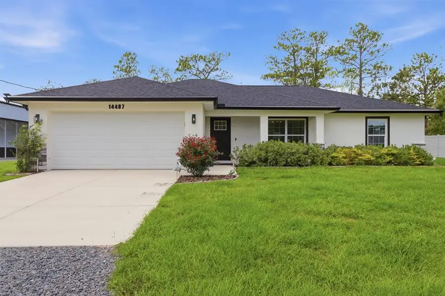 Front exterior of a new home in , Brooksville, FL, highlighting curb appeal (Image 1). Front exterior of a new home in , Brooksville, FL, highlighting curb appeal (Image 1).