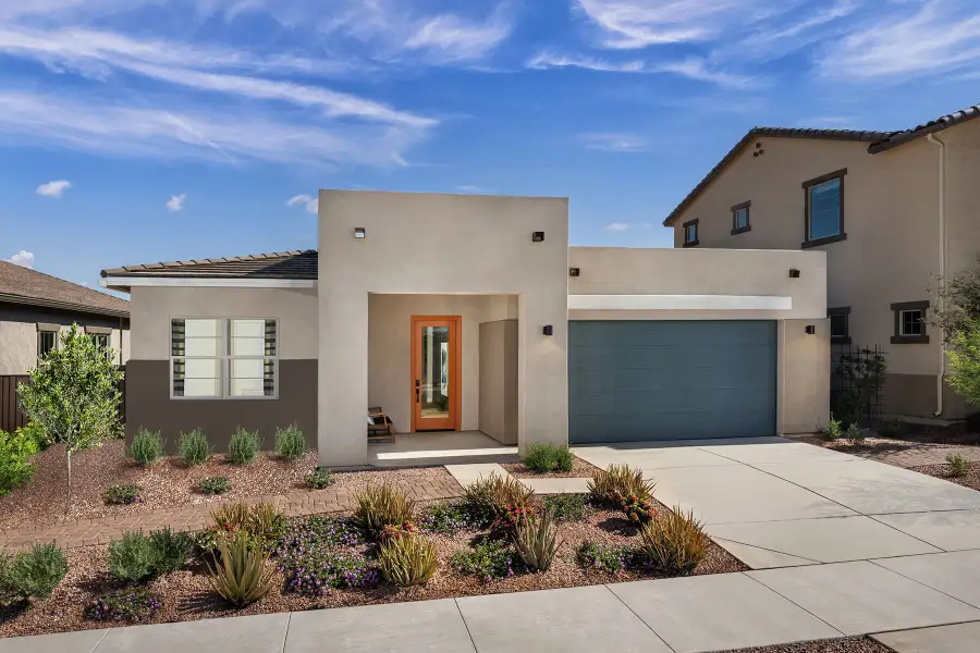 Representative exterior photo of a completed home built from the Pebble by Mattamy Homes in Empire Pointe, Queen Creek, AZ (Image 24). Representative exterior photo of a completed home built from the Pebble by Mattamy Homes in Empire Pointe, Queen Creek, AZ (Image 24).
