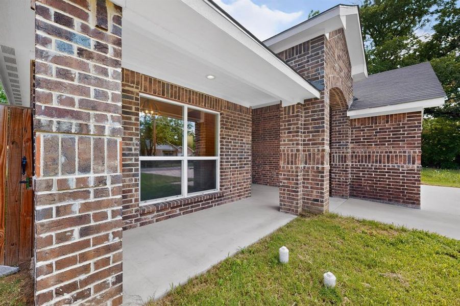 Exterior details and patio area of a home in , Greenville (Image 4). Exterior details and patio area of a home in , Greenville (Image 4).