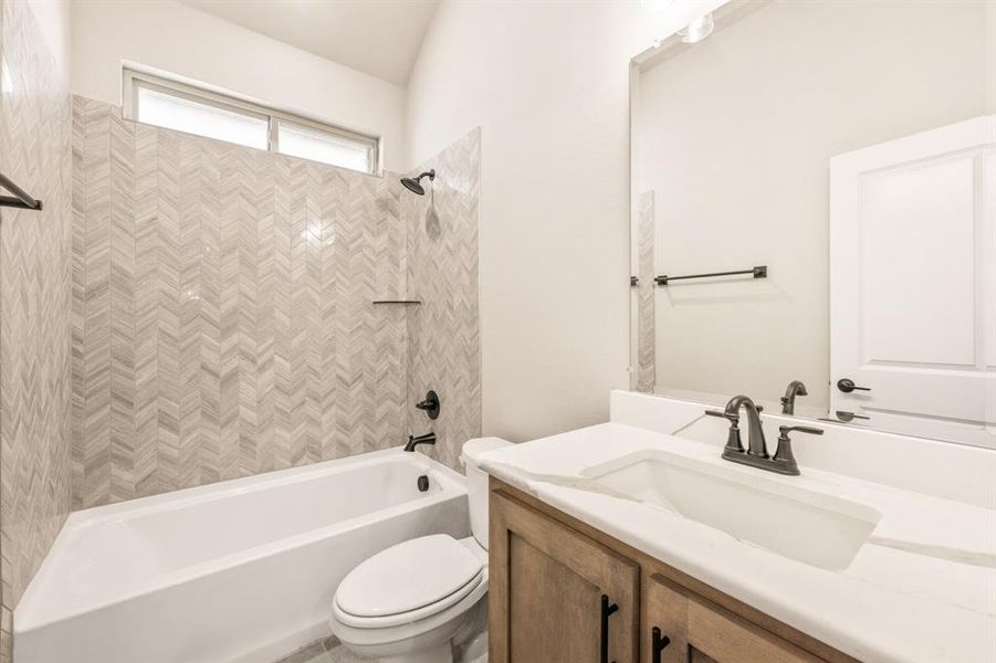 Furnished interior view inside a new home in Devonshire Classic 60-65, Forney (Image 17). Furnished interior view inside a new home in Devonshire Classic 60-65, Forney (Image 17).