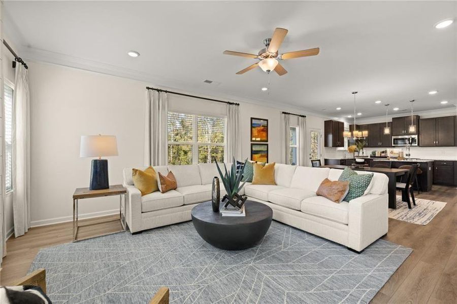 Furnished interior view inside a new home in Oakmont, Dallas (Image 31).