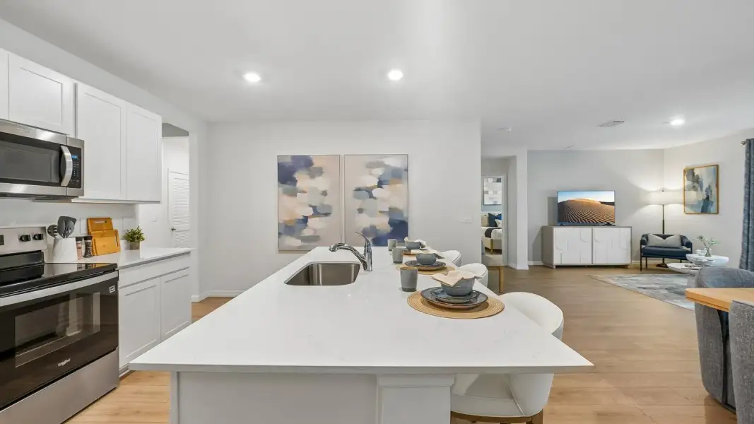 Furnished interior view inside a new home in Sandal Key, Weeki Wachee (Image 18).
