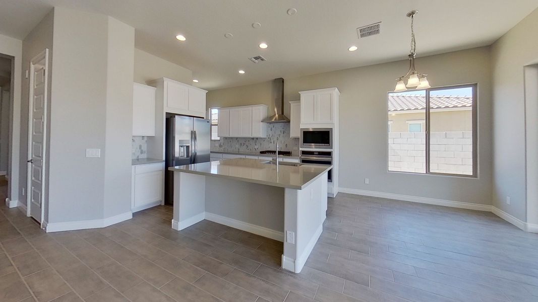 Furnished interior view inside a new home in Arroyo Seco - Hacienda, Buckeye (Image 11).