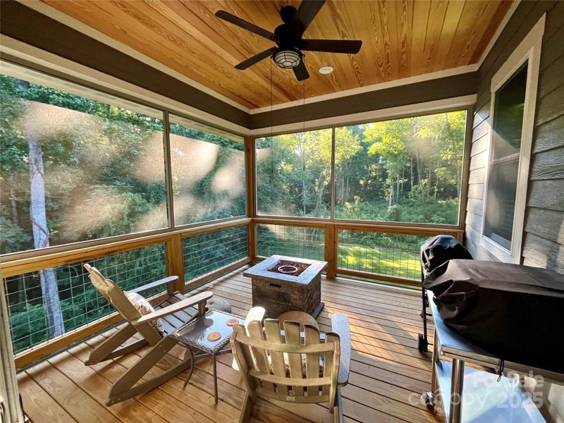 Exterior details and patio area of a home in , Hendersonville (Image 28).