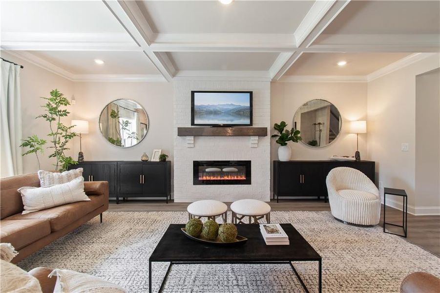 Furnished interior view inside a new home in Kentmere, Auburn (Image 39).