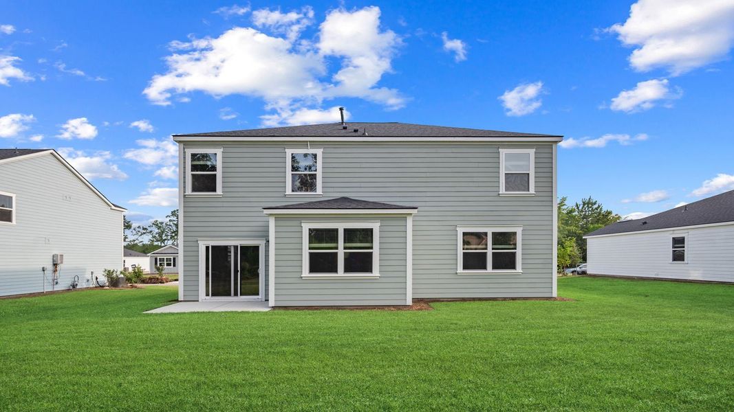 Exterior details and patio area of a home in Fernhill Farms, Statesboro (Image 3). Exterior details and patio area of a home in Fernhill Farms, Statesboro (Image 3).