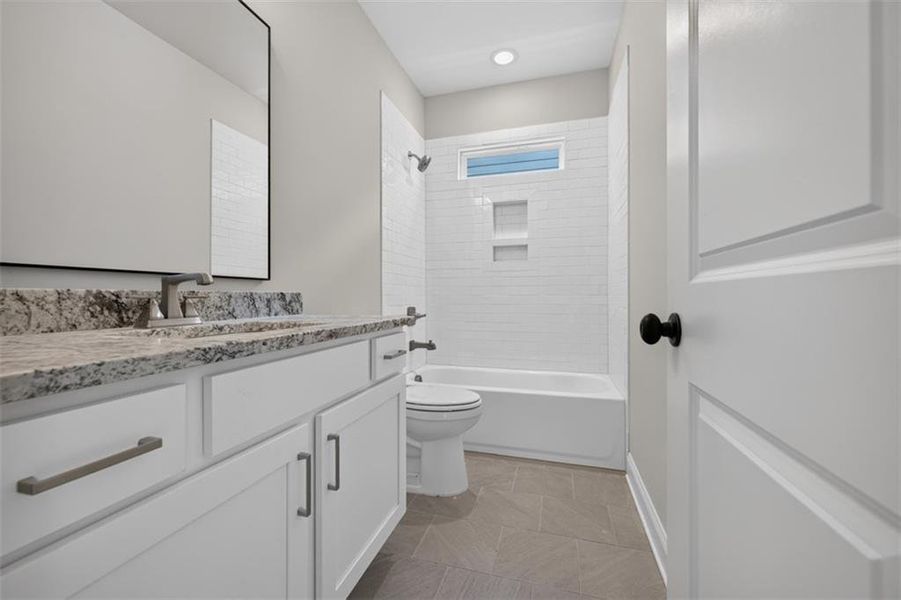 Furnished interior view inside a new home in , Flowery Branch (Image 17).