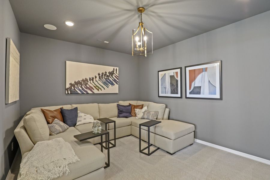 Furnished interior view inside a new home in Bridgeland 45', 50', 70', Cypress (Image 11).