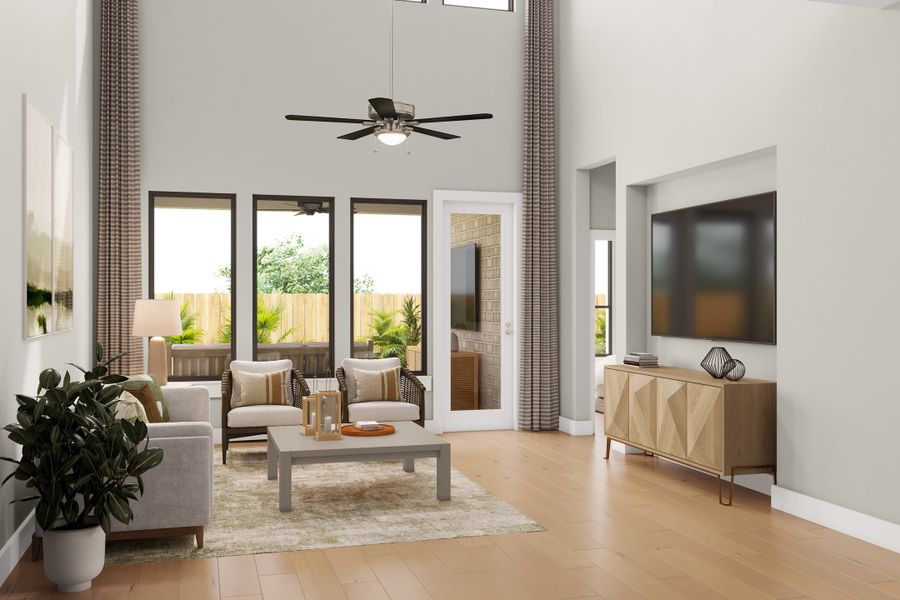 Representative furnished interior of a home built from the Kea by Tri Pointe Homes in Trillium, Richmond (Image 11).