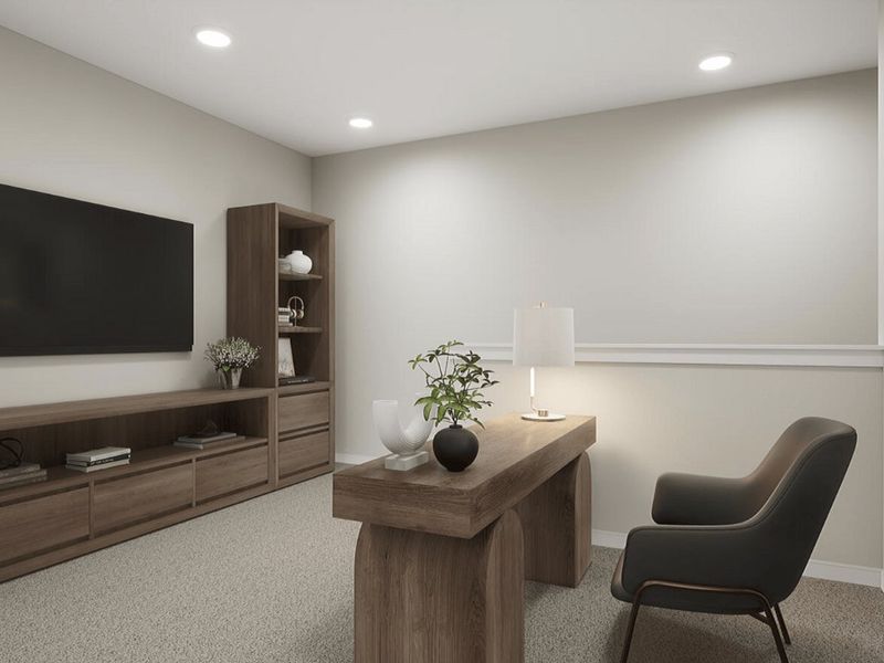 Representative furnished interior of a home built from the Anne by Tri Pointe Homes in Grahym at Southbridge, Fort Mill (Image 8).