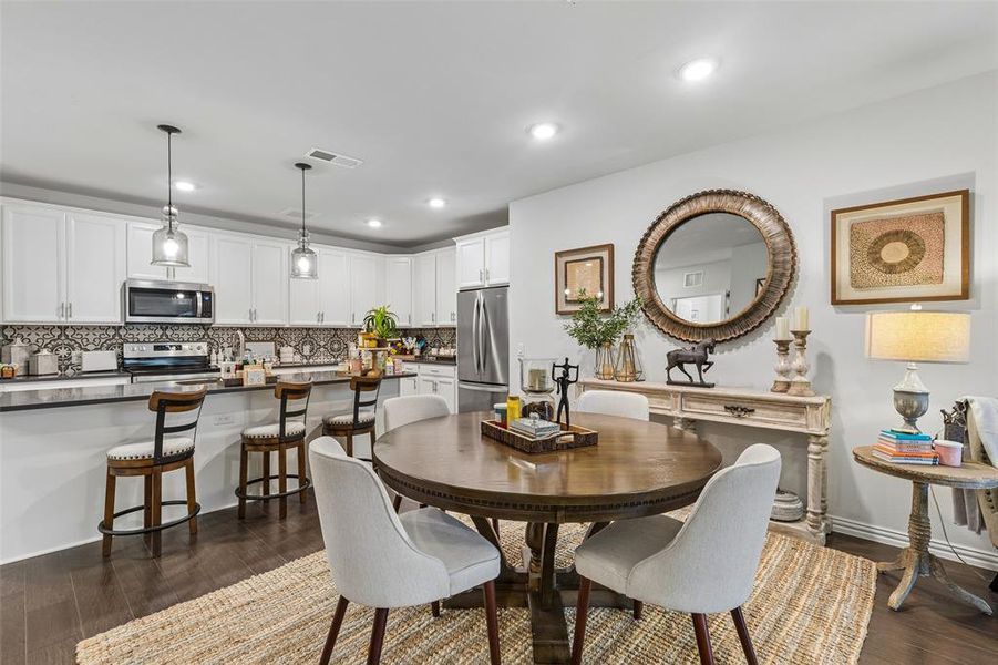 Furnished interior view inside a new home in Gatherings® at Twin Creeks, Allen (Image 22).