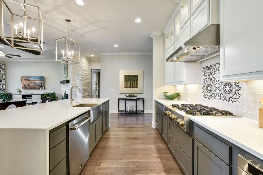 Representative furnished interior of a home built from the Madera II by Giddens Homes in Scofield Farms Estates, Georgetown (Image 132).