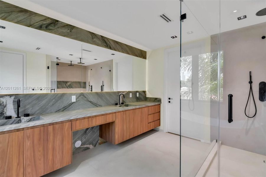 Furnished interior view inside a new home in , Miami (Image 13).