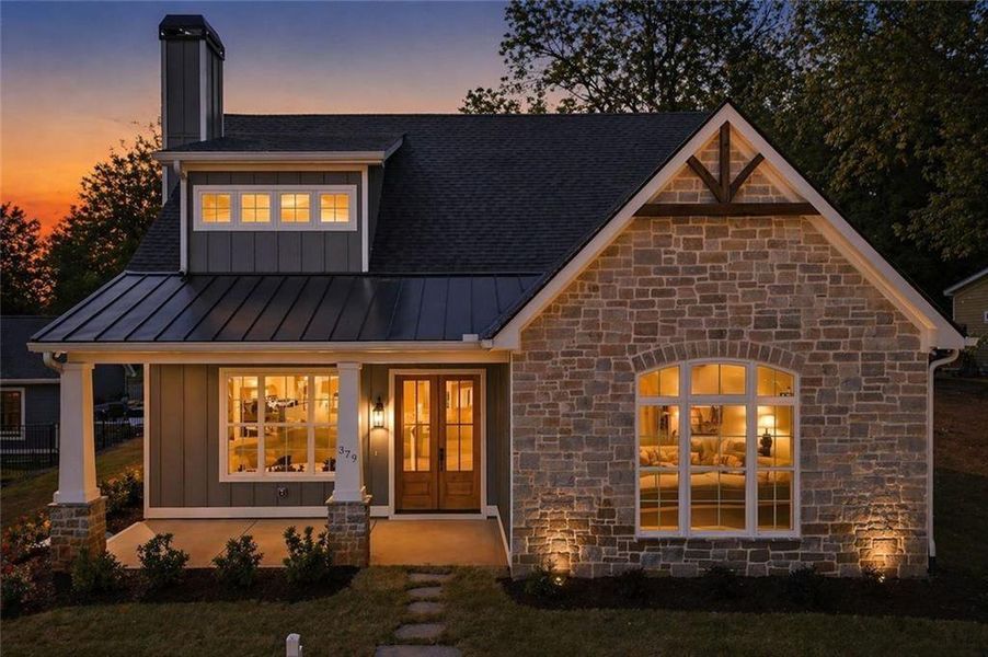 Exterior details and patio area of a home in , Ball Ground (Image 35).