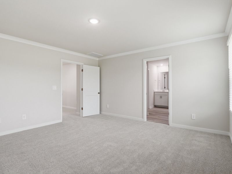 Spacious, unfurnished interior of a new home in Country Lane - Classic Series, Clayton (Image 12). Spacious, unfurnished interior of a new home in Country Lane - Classic Series, Clayton (Image 12).