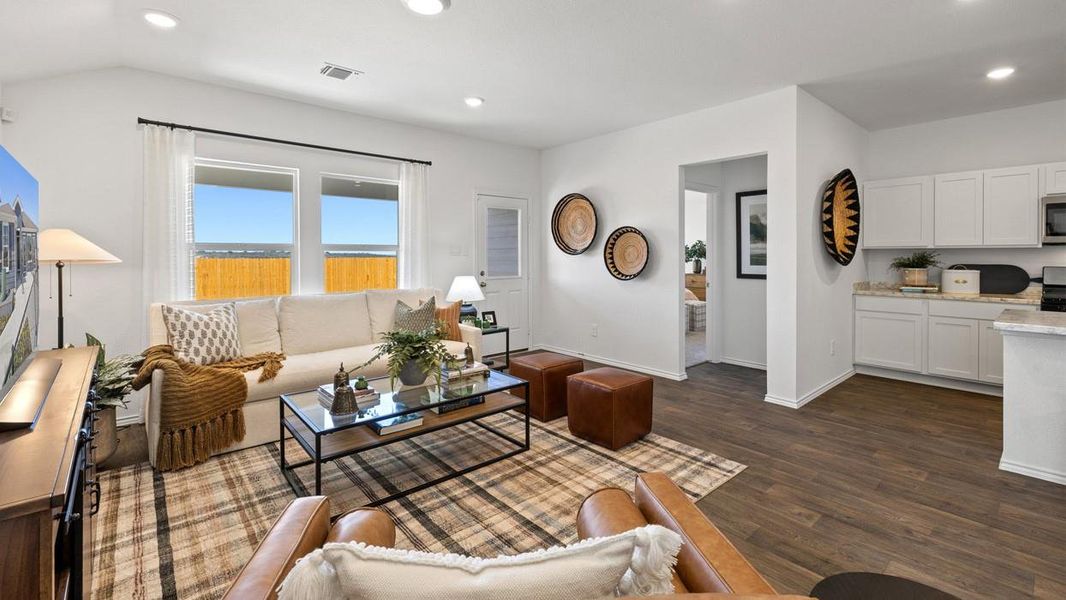 Furnished interior view inside a new home in Prairie Lakes, Buda (Image 14). Furnished interior view inside a new home in Prairie Lakes, Buda (Image 14).