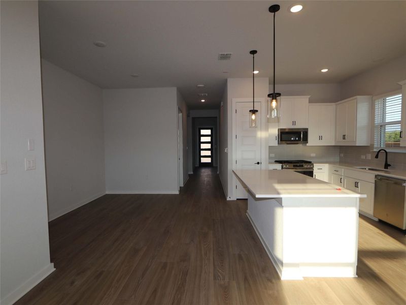 Furnished interior view inside a new home in Estancia West, Manchaca (Image 8). Furnished interior view inside a new home in Estancia West, Manchaca (Image 8).