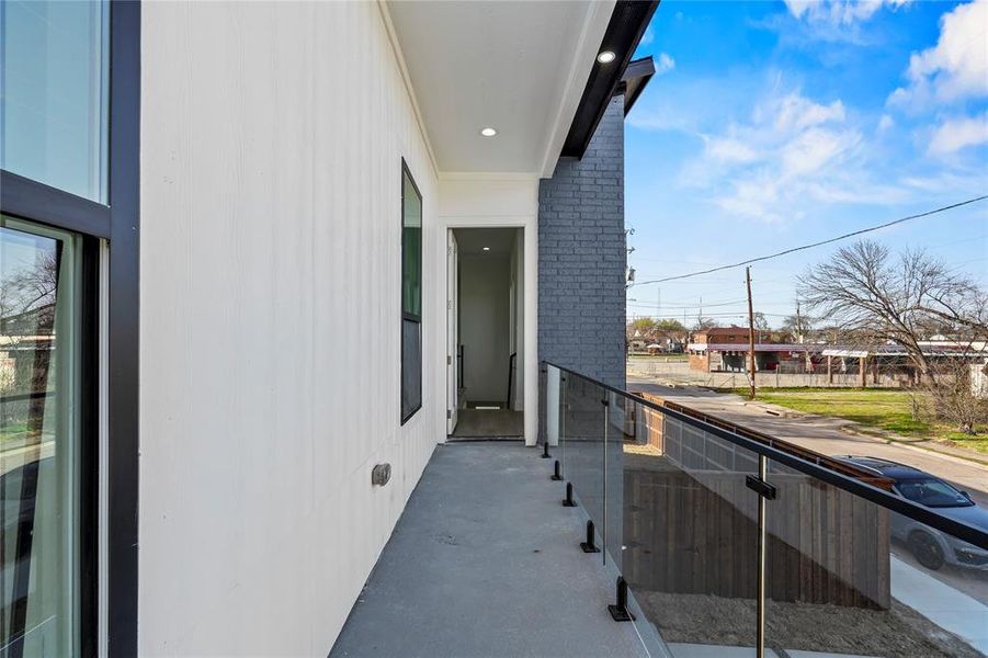 Exterior details and patio area of a home in , Dallas (Image 3). Exterior details and patio area of a home in , Dallas (Image 3).