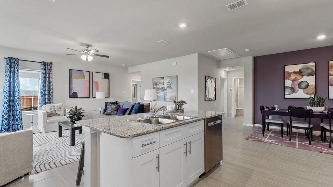 Furnished interior view inside a new home in Longhorn Estates, Fort Worth (Image 9).