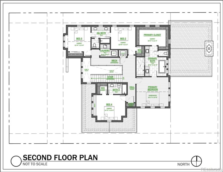 2D floor plan layout of this home in , Denver, CO (Image 3).