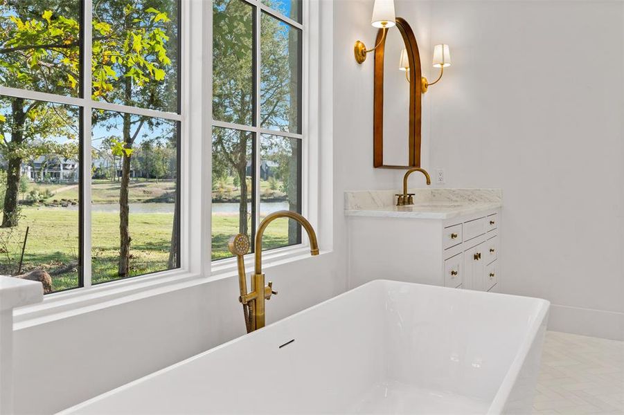 Close-up of interior finishes inside a home in , Malakoff (Image 21).
