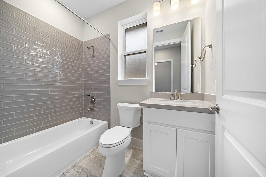 Representative furnished interior of a home built from the Sunflower by Caldwell Homes in The Highlands, Porter (Image 19). Representative furnished interior of a home built from the Sunflower by Caldwell Homes in The Highlands, Porter (Image 19).