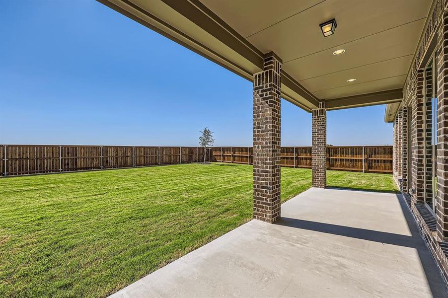 View of yard featuring a patio area