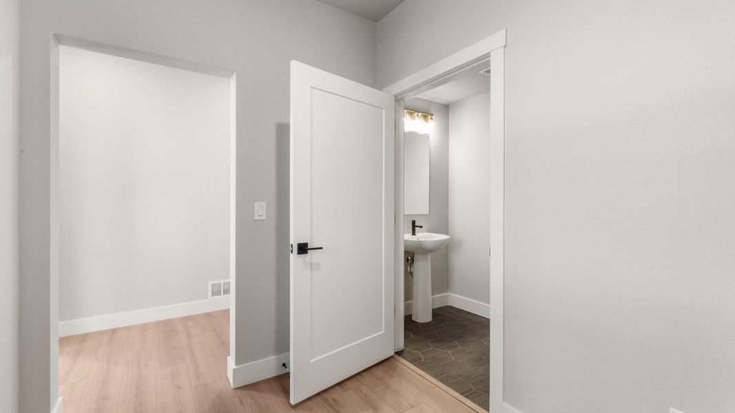 Furnished interior view inside a new home in Dillon Pointe - Skyview, Broomfield (Image 11).