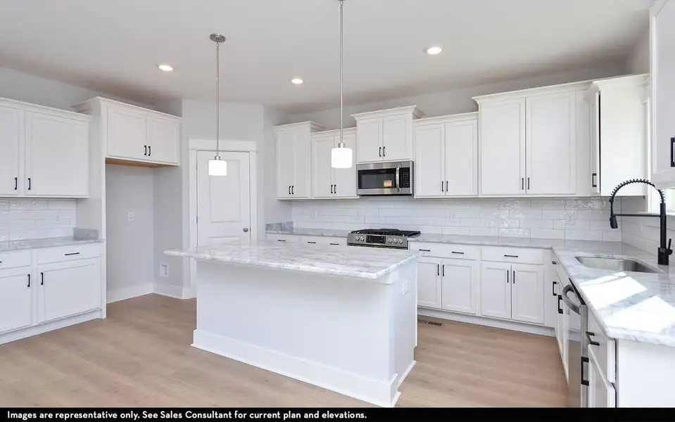 Furnished interior view inside a new home in McCain's Station, Gallatin (Image 6).