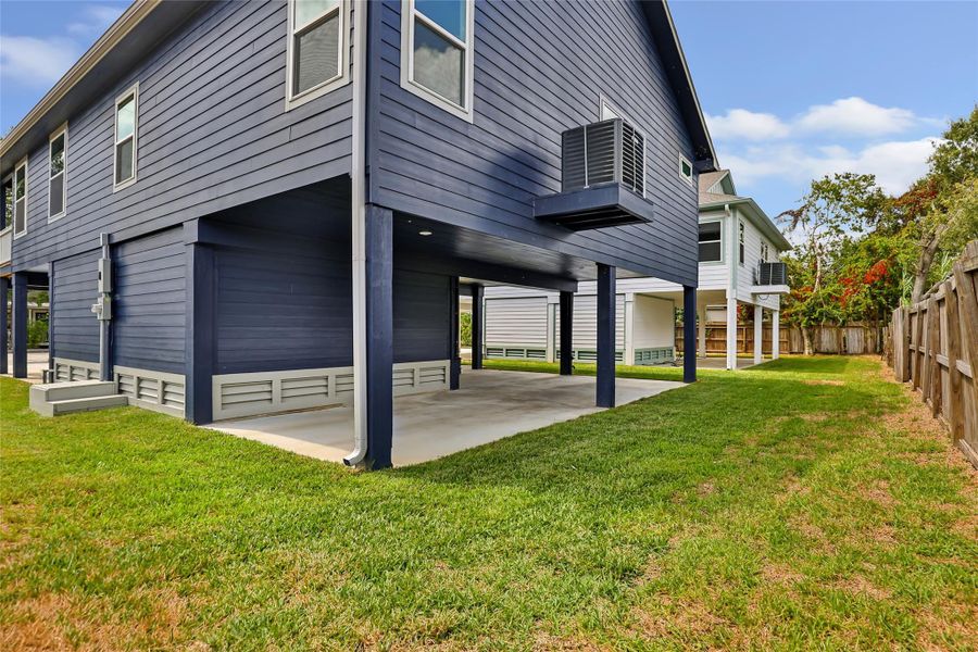 Exterior details and patio area of a home in , La Porte (Image 20).