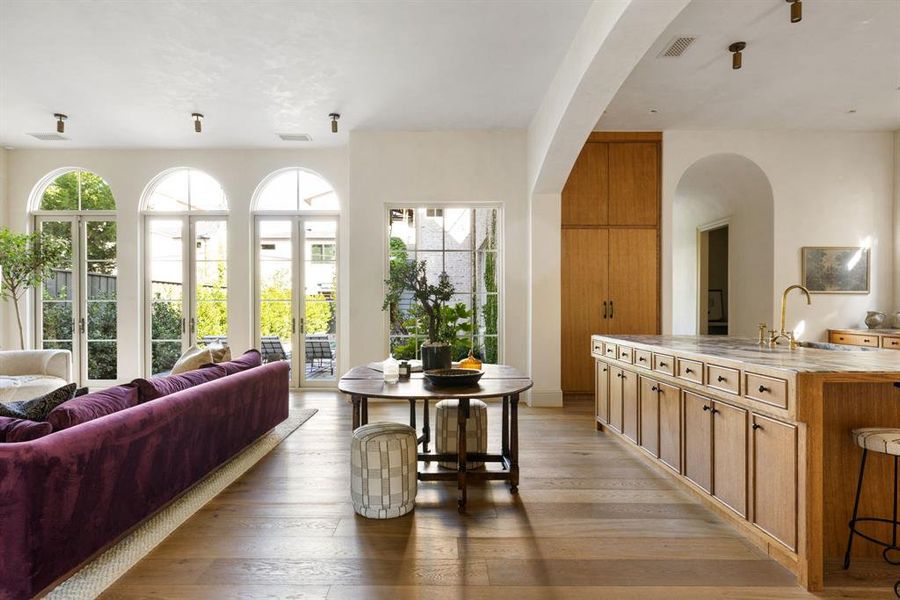 Furnished interior view inside a new home in , Dallas (Image 12).