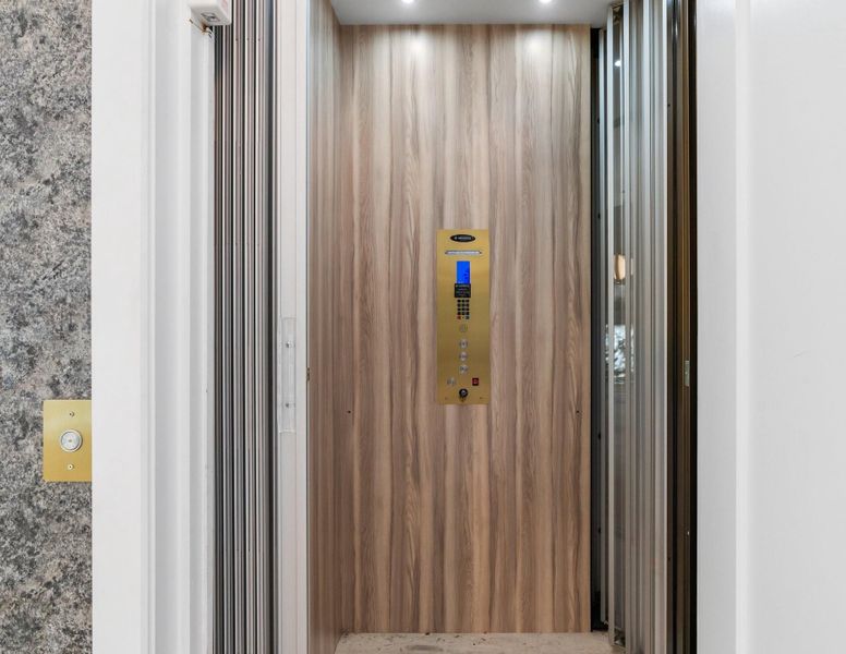 The elevator goes all the way down to the ground level in the garage, talk about convenience. The elevator goes all the way down to the ground level in the garage, talk about convenience.