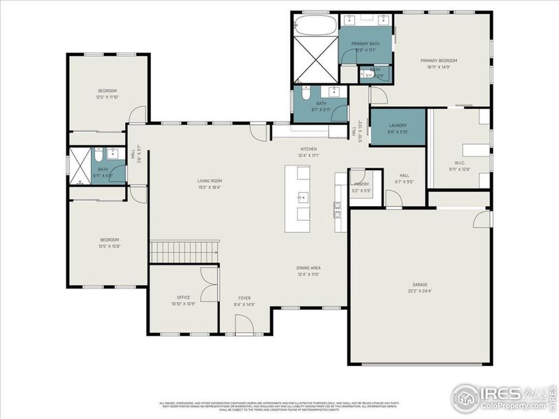 2D floor plan layout of this home in , Berthoud, CO (Image 3). 2D floor plan layout of this home in , Berthoud, CO (Image 3).