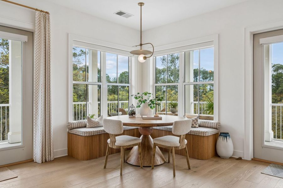 Furnished interior view inside a new home in , Charleston (Image 31).