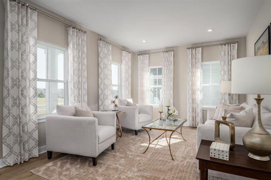 Representative furnished interior of a home built from the Saint Lawrence by Ryan Homes in Muirwood, Murfreesboro (Image 13).