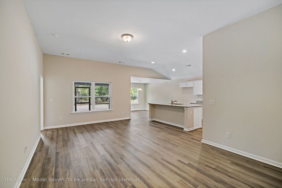 Representative unfurnished interior of a home built from the The Arbor by Smith Family Homes in Hayden Pointe, St. Marys (Image 5).