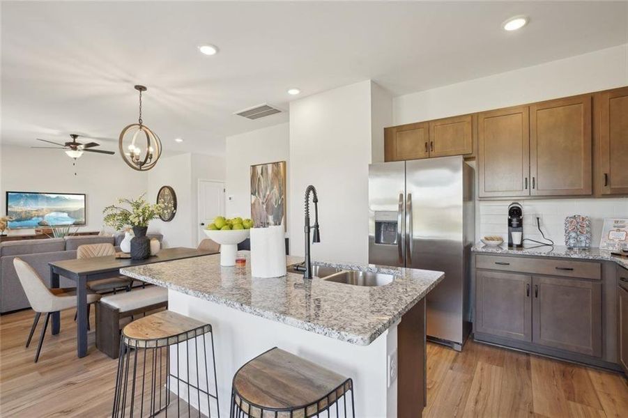 Furnished interior view inside a new home in Oakmont, Dallas (Image 16).