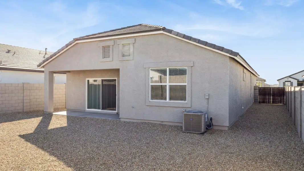 Exterior details and patio area of a home in Desert Moon Estates, Buckeye (Image 3). Exterior details and patio area of a home in Desert Moon Estates, Buckeye (Image 3).