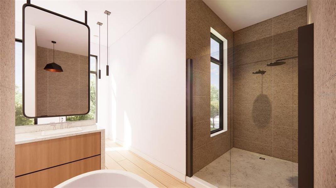 Furnished interior view inside a new home in , Tampa (Image 7). Furnished interior view inside a new home in , Tampa (Image 7).