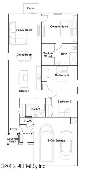 2D floor plan layout of this home in Resilience at Palm Coast, Palm Coast, FL (Image 2). 2D floor plan layout of this home in Resilience at Palm Coast, Palm Coast, FL (Image 2).