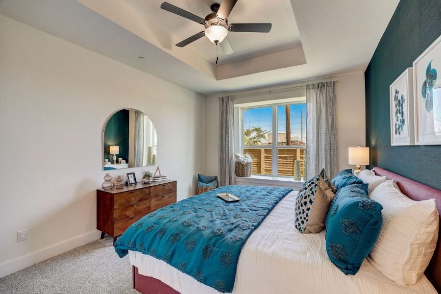 Representative furnished interior of a home built from the Pecos by Pacesetter Homes in Avery Centre, Round Rock (Image 16).