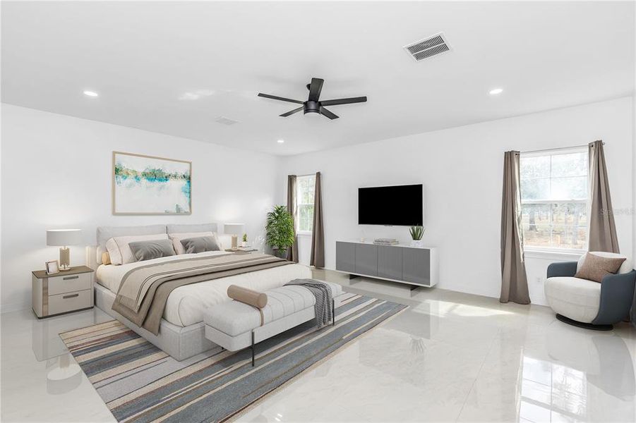 Furnished interior view inside a new home in , Orlando (Image 32).