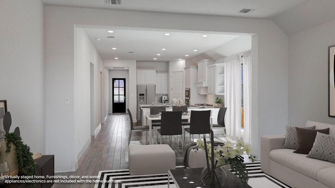 Furnished interior view inside a new home in Arcadia Ridge, San Antonio (Image 5).
