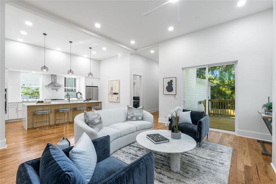 Furnished interior view inside a new home in , Atlanta (Image 8). Furnished interior view inside a new home in , Atlanta (Image 8).