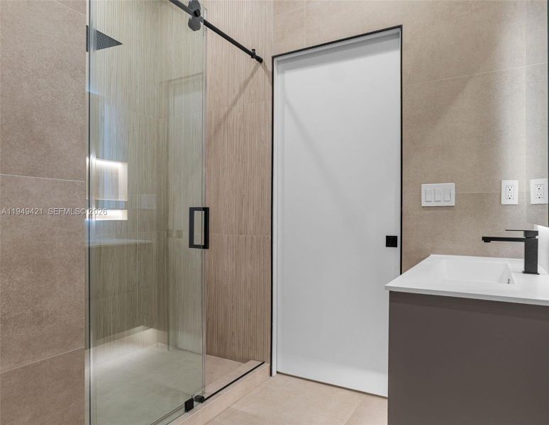 Furnished interior view inside a new home in , Miami (Image 29).